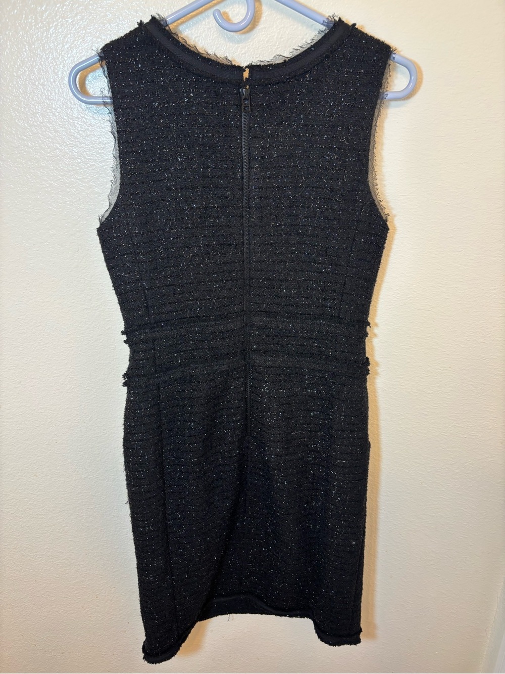 Pink Tartan Black sparkling Sleeveless Sheath Dress - Picture 3 of 8